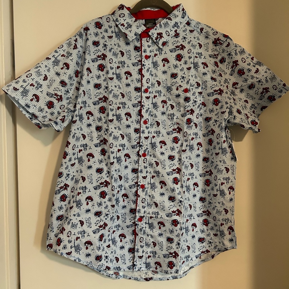 Marvel Spider-Man Button Up Shirt